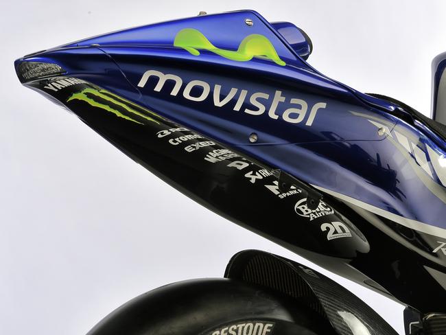 The 2015 Yamaha YZR-M1 MotoGP bike.