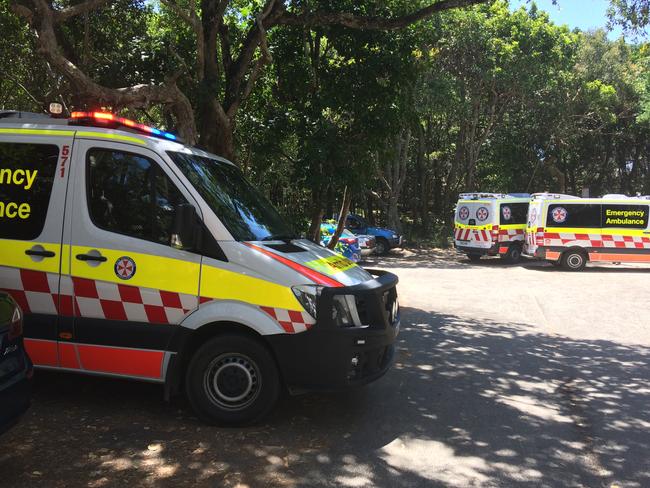 A man has died on the northern NSW beach of Tallows today after getting into trouble in the surf. Photo: Hamish Broome