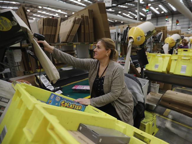 An Amazon “fulfillment centre” in the UK.