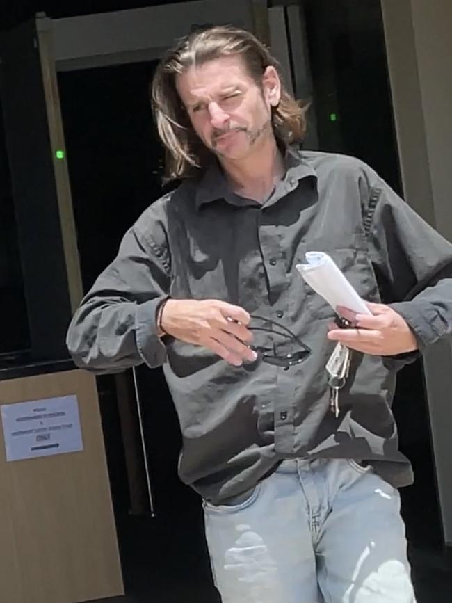 Benjamin Michael Hughes, 42, leaving the courthouse.