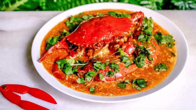 Malaysian chilli crab. Picture: Ellyna Tjohnardi