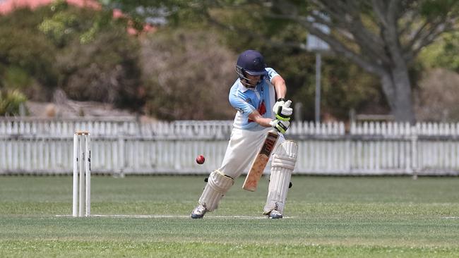 Justin Moore batting for Ballina Bears in Far North Coast LJ Hooker League cricket. Photo Ursula Bentley@CapturedAus