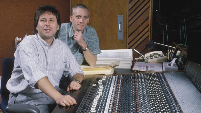 Alan Menken and the late Howard Ashman, with whom he wrote the songs for Little Shop of Horrors, The Little Mermaid, Beauty and the Beast, and Aladdin.