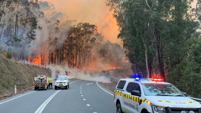 Tianjara Fire, NSW South Coast. Picture: Fire and Rescue NSW Station 477 Ulladulla. 