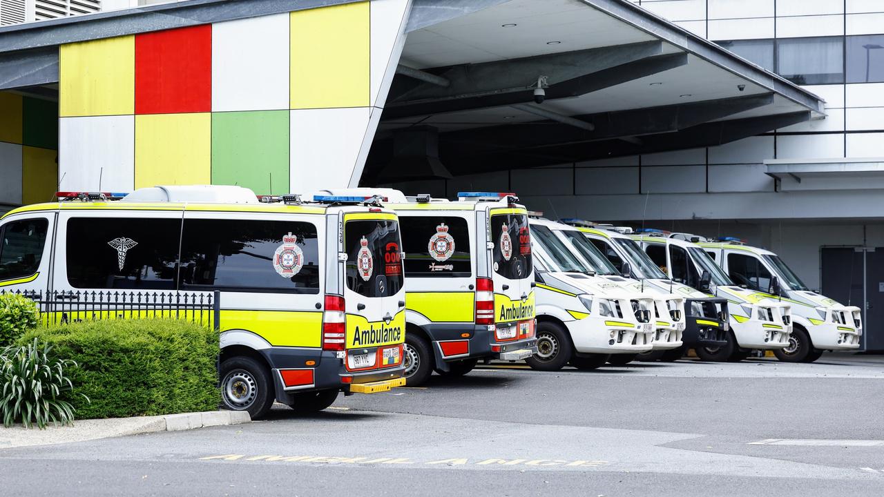 Ambulance ramping at the Cairns Hospital earlier this year. Picture: Brendan Radke