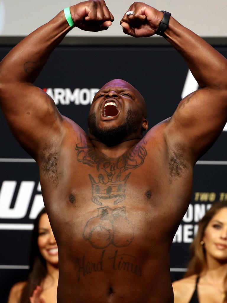 UFC star Derrick Lewis says 'I need a s***' on live TV following knockout  win over Aleksei Oleinik