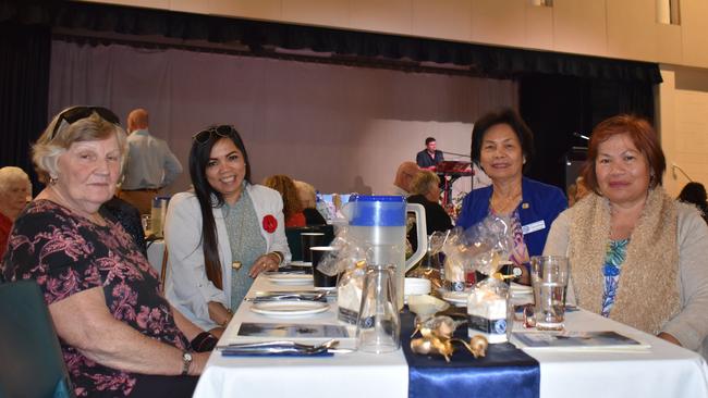 Pauline Brice from Amamoor caught up with Marissa Catolico, Thelma Bowen and Nimfa S. Gilbert from Southwest Brisbane.