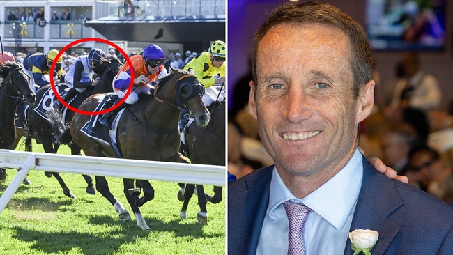 Champion jockey Damien Oliver (right) thinks Harlem Queen (circled) can wins Thursday's Oaks based on her strong performance in the Group 1 Spring Champion Stakes.