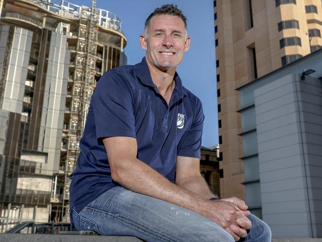 FOX sports commentator and former cricketer Mike Hussey in Adelaide for the Test. 28 November 2019. Picture Dean Martin