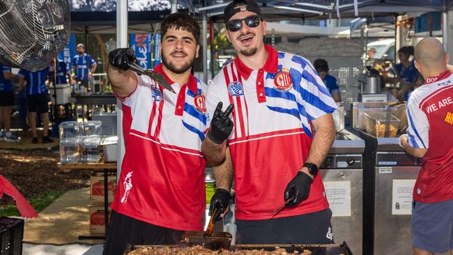 Olympic boys on the hot stove. Picture: Pema Tamang Pakhrin
