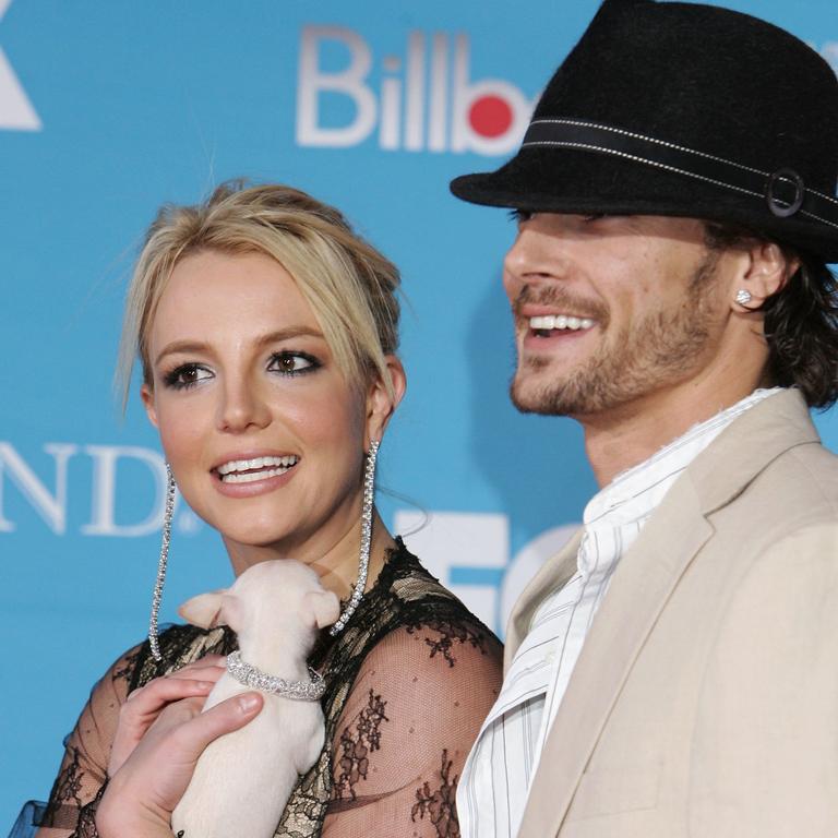 Britney and K-Fed on a 2004 red carpet. Picture: Getty