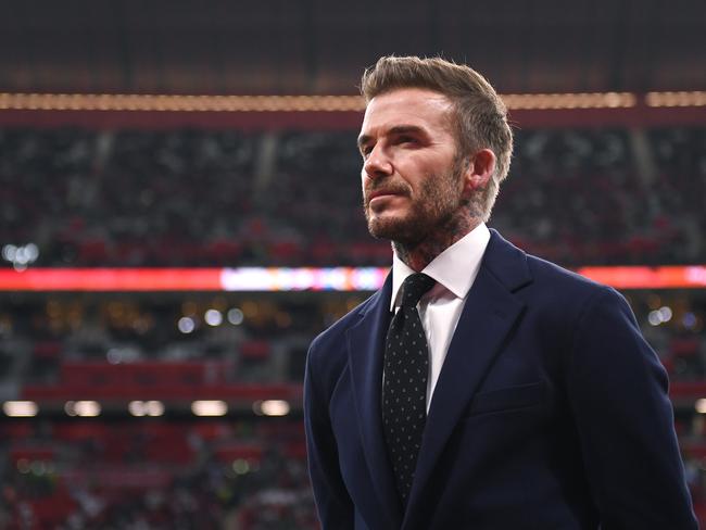 David Beckham’s role in the Qatar World Cup has tarnished his reputation. Picture: David Ramos/FIFA via Getty Images