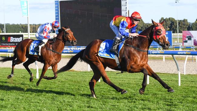 Just Johnno winning at Ballarat last year. Picture: Pat Scala–Racing Photos