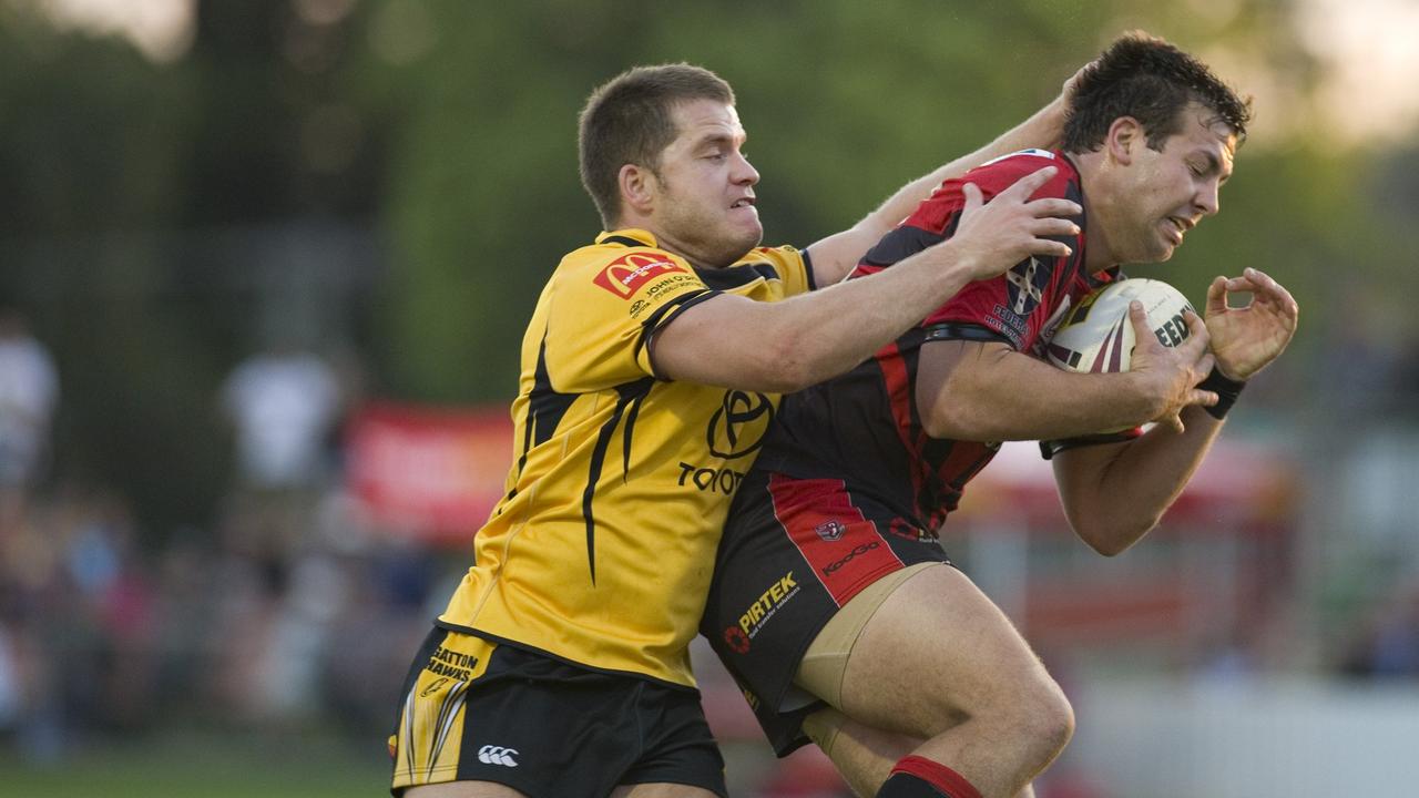 Christian Thompson competes for Gatton. Photo: Kevin Farmer