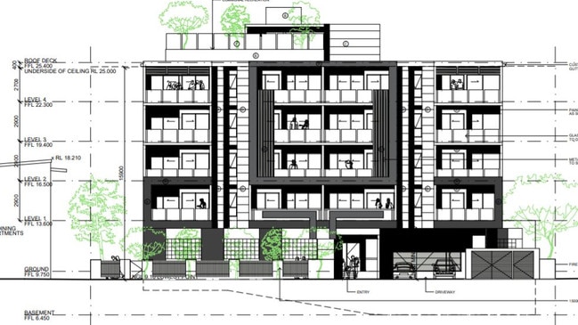 Plans for the residential project at 8-12 Emsworth St, Wynnum.