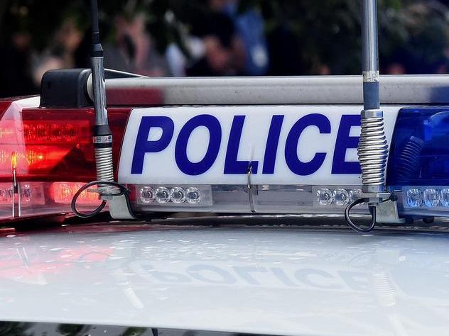 A South Australia Police car was allegedly hit by a trio of teens in a stolen car during a chase involving road spikes and a helicopter. Picture: The Advertiser