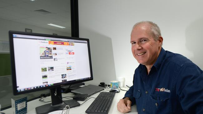 Morning Bulletin editor Frazer Pearce is excited about upcoming changes to the newspaper's online website.   Photo: Chris Ison / The Morning Bulletin