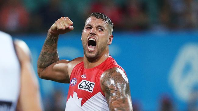 Buddy Franklin gave us more highlights for his reel. Picture: Phil Hillyard
