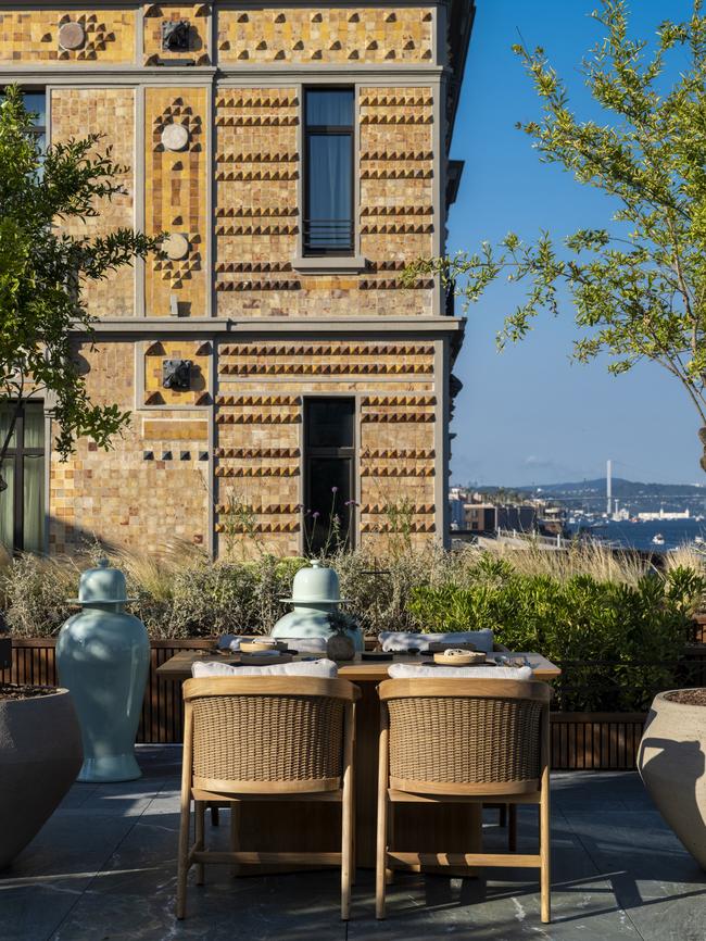 Pomegranate Terrace of Gallada restaurant.