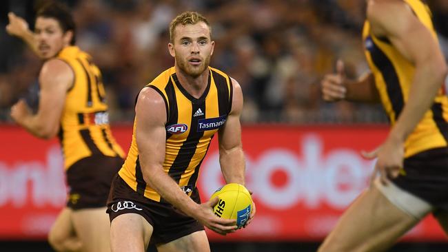 Tom Mitchell has amassed 10-plus contested possessions in every game he has played for the Hawks.