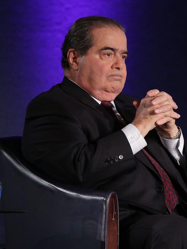 Conservative legal rockstar Antonin Scalia.