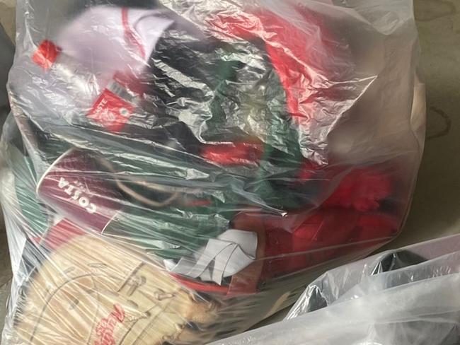 The Mexican softball team left their uniforms in Olympic Village bins. Picture: Twitter