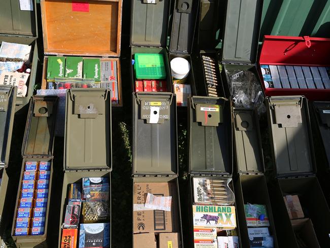 Police fear the weapons and ammunition were being stockpiled for a mass killing. Picture: NSW Police