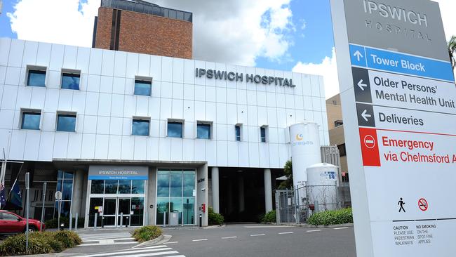 The front entrance of the Ipswich Hospital. Picture: John Gass