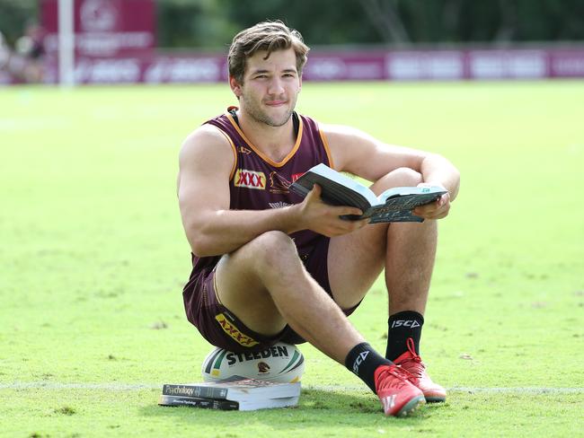 Pat Carrigan is a leader on and off the field for the Broncos and Maroons. Picture: Peter Wallis