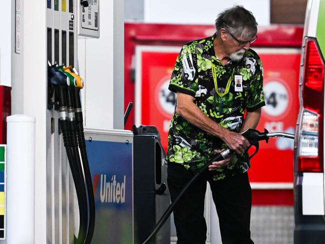 BRISBANE, AUSTRALIA - NewsWire Photos - APRIL 23, 2024.A service / petrol station in Brisbane.Picture: Dan Peled / NCA NewsWire