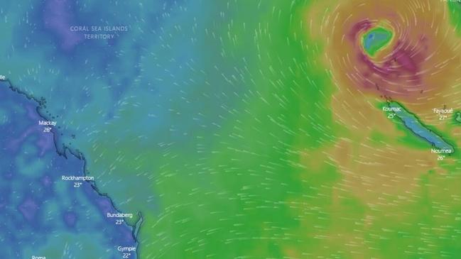 Windy Weather predictions for Monday, February 10.