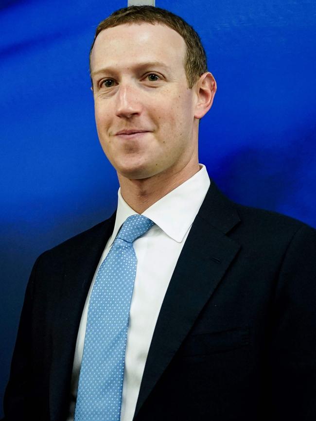 Facebook boss Mark Zuckerberg. Picture: AFP