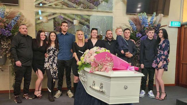 Family and friends held a funeral service for Ms Spice, a mother of six.