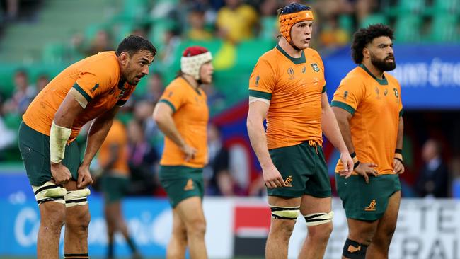 Defeat to Fiji has left the Wallabies’ World Cup campaign on life support. Picture: Getty Images