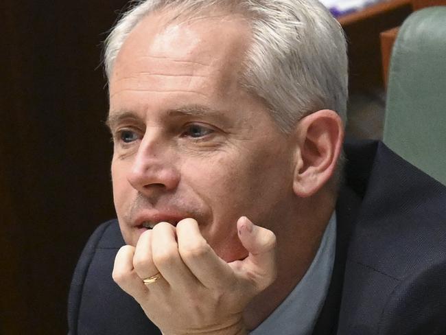 CANBERRA, Australia, NewsWire Photos. June 5, 2024: Minister for Immigration, Citizenship, Migrant Services and Multicultural Affairs, Andrew Giles, during Question Time at Parliament House in Canberra. Picture: NewsWire / Martin Ollman