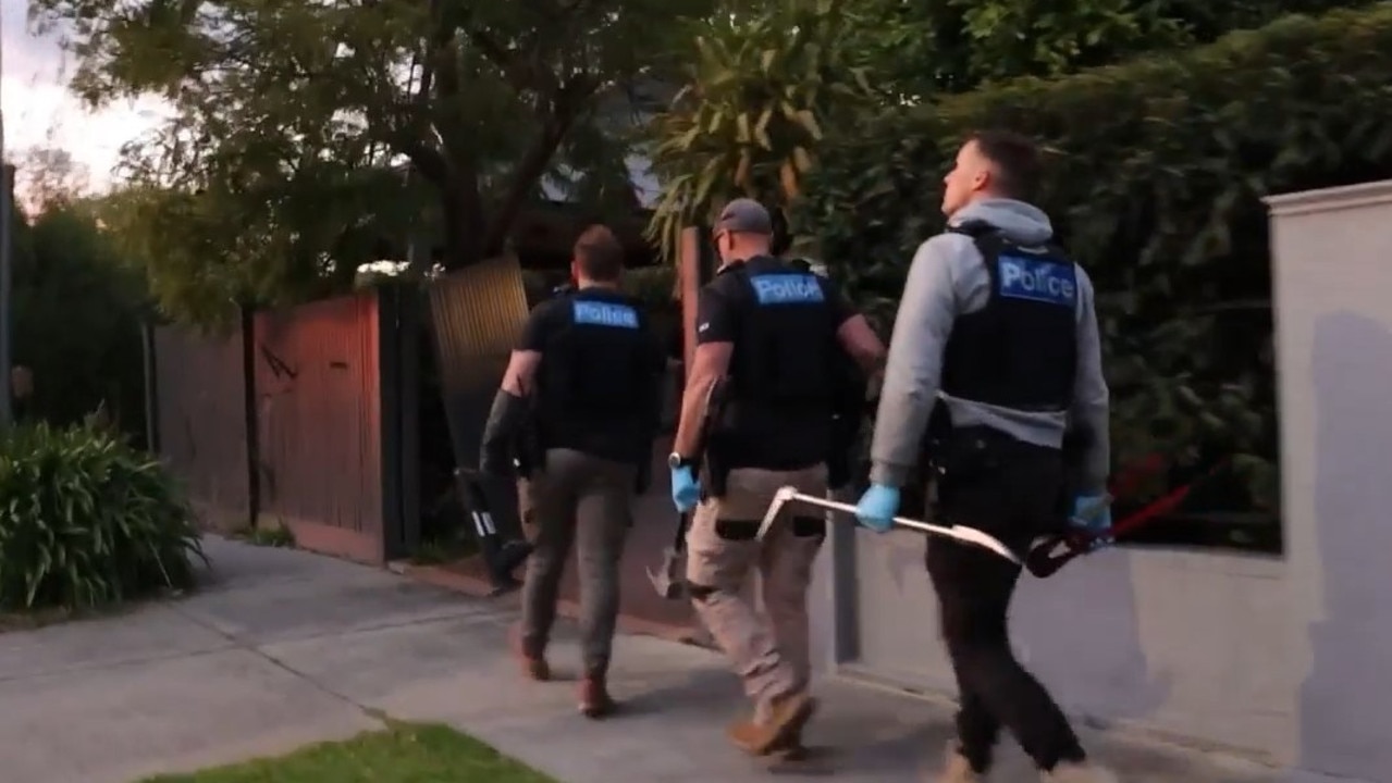 The police search team ready to go. Picture: Victoria Police