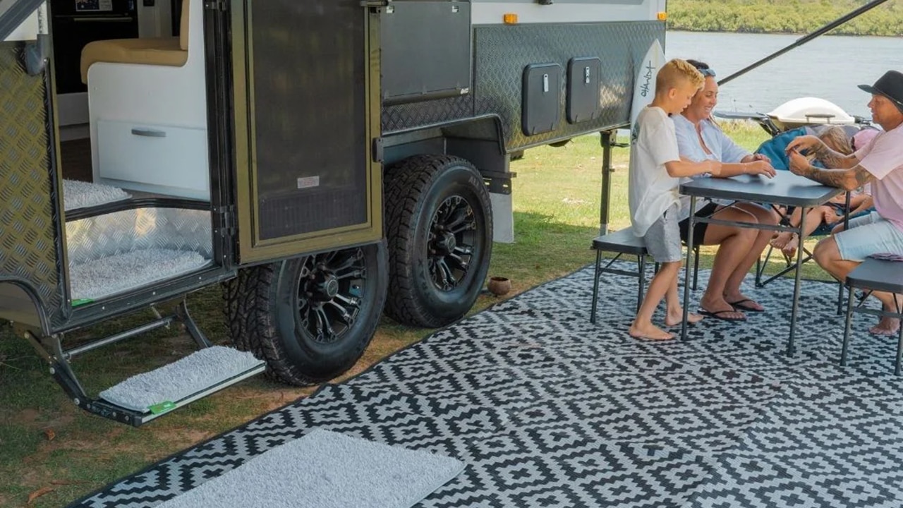 A camping must-have, the grey Muk Mat is now 40 per cent off. Picture: Muk Mat