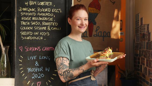 The Rustic Pearl in Surry Hills has lobster on the breakfast menu. Picture: Richard Dobson