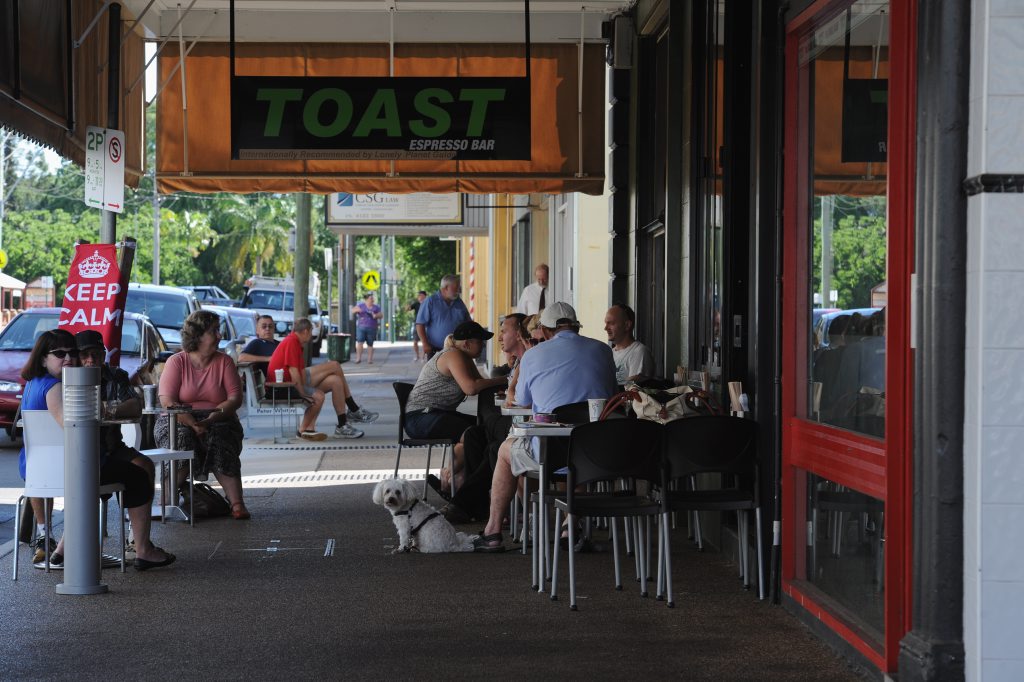 Business as usual for Toast on Tuesday morning when the CBD and many business had to close due to flooding. Photo: Robyne Cuerel / Fraser Coast Chronicle. Picture: Robyne Cuerel