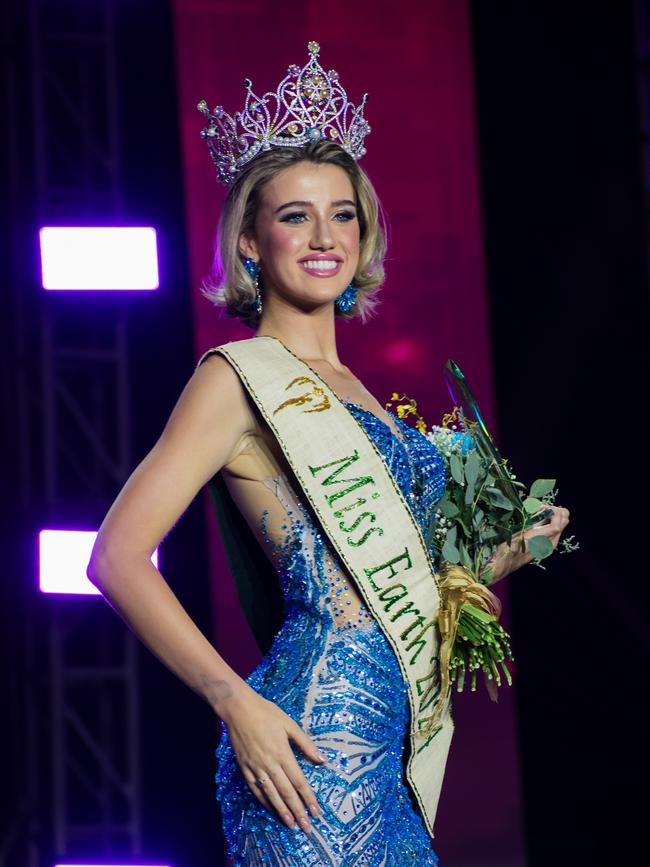 She won Miss Earth 2024, beating 76 other contestants from all over the globe. Picture: Supplied/Miss Earth