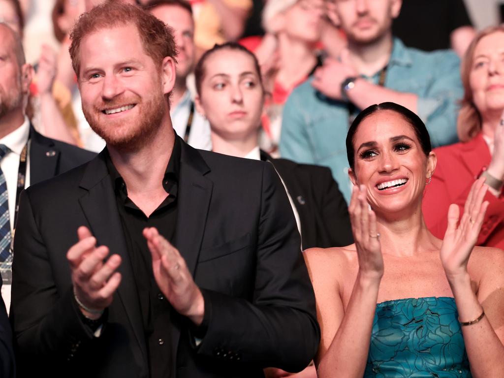 The Duke and Duchess of Sussex at the 2023 Invictus Games. Picture: Getty Images