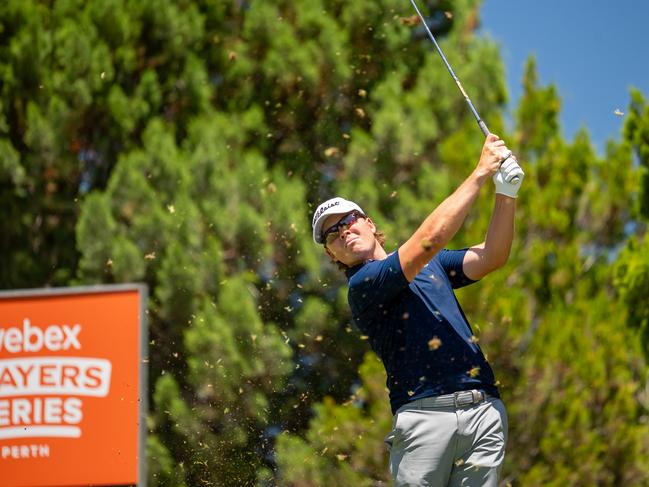 Jake McLeod edged closer to a drought-breaking win. Picture: Golf Australia