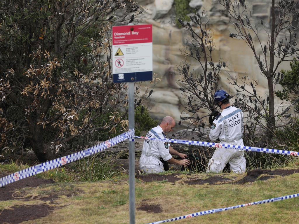 A search at Vaucluse commenced after police traced a triple-zero call from him to the area.