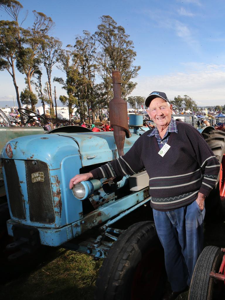 Colin Jones, 91, of the Historical Machinery Club of Tasmania. Picture: Chris Kidd