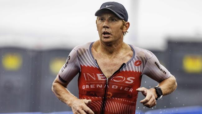 Tasmanian triathlete Cameron Wurf came third in the Ironman 70.3 Tasmania in Hobart on Sunday 4th February. Picture: Linda Higginson