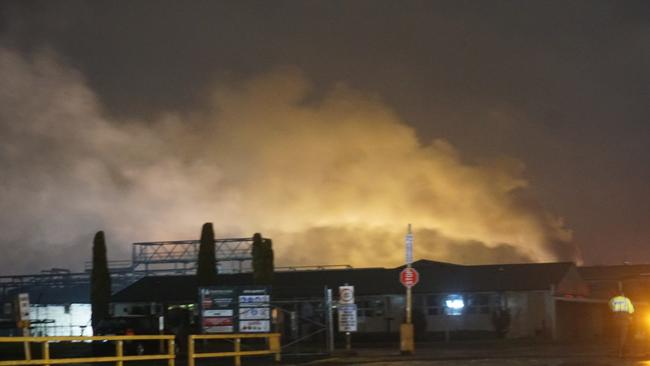 A fire at the One Forty One Sawmill at Mt Gambier. Picture: Jessica Ball