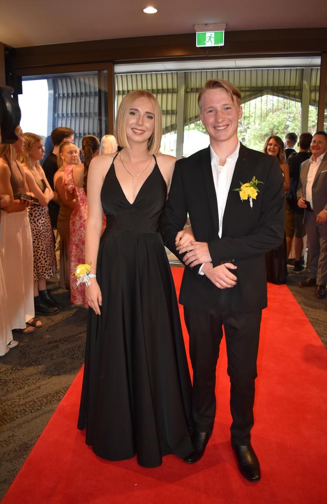 Noah English and Isabella Gray at the Suncoast Christian College formal 2024.