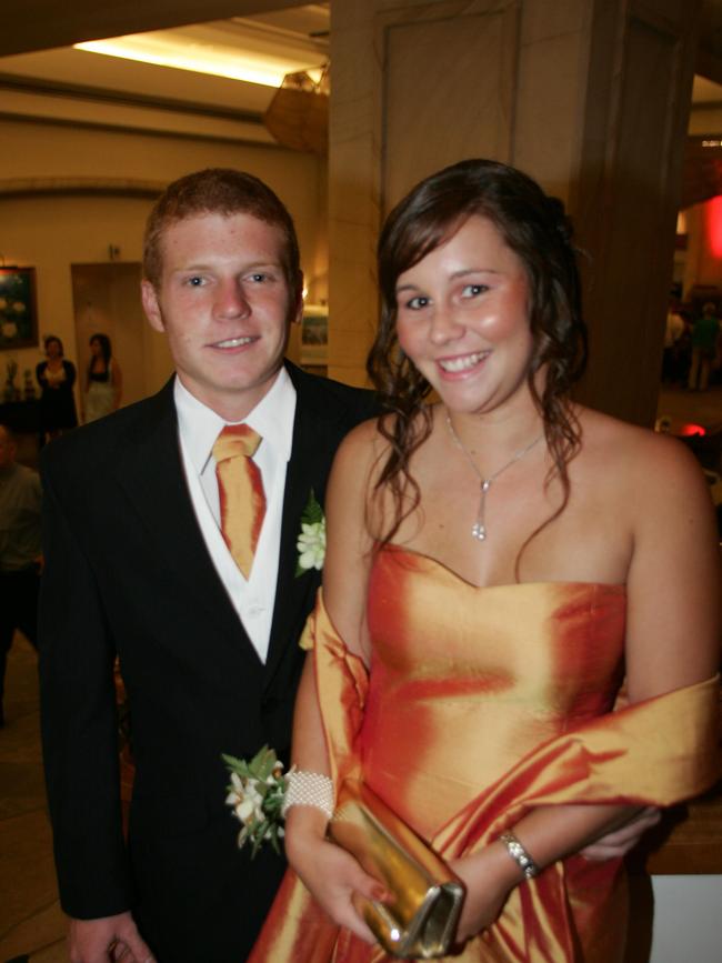 Emmanuel College Formal at The Marriott. Pic of L to R Taylor Edgerton and Tracey Chaplin