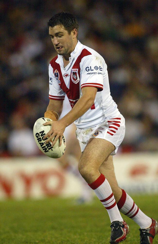 Mathew Head, who was announced as the Wynnum Manly Seagulls new coach, in action during his NRL career for St George.