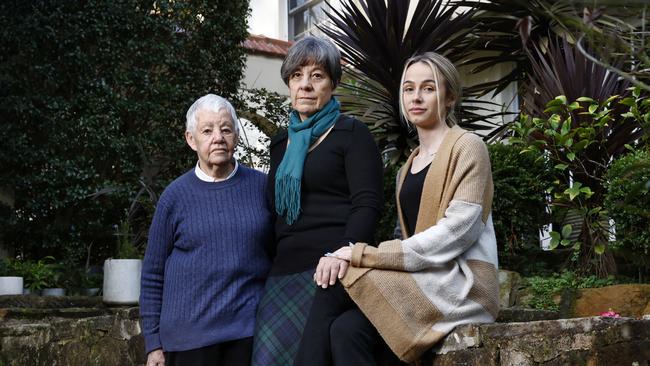 The women in Jonathen’s life want to see mental health supports improved. Picture: Richard Dobson